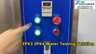 हैंडहेल्ड स्प्रे नोजल के साथ IEC60529 IPX3 और IPX4 वर्षा परीक्षण उपकरण