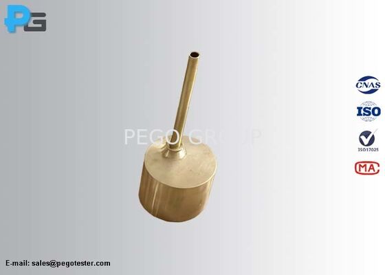 Brass Test Pot with 3.2mm Wall Thickness for Top Burner Testing Compliant with CSA/ANSI Z21.1:24
