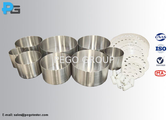 एन 60350-2 के अनुरूप स्टेनलेस स्टील स्टैंडर्ड कुकवेयर ऊर्जा माप के लिए बेलनाकार डिजाइन के साथ